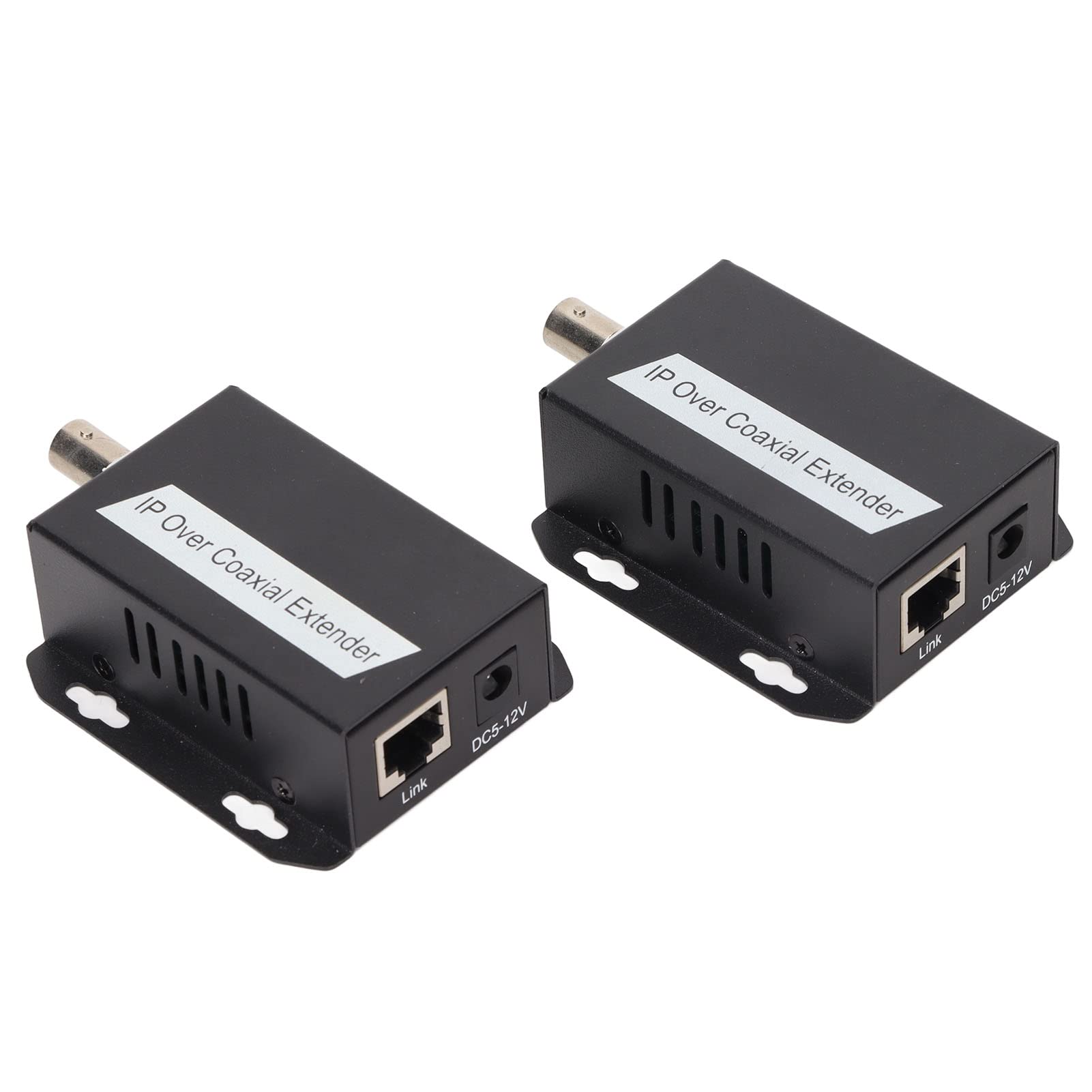 Adattatore Ethernet Extender da 2 pezzi, Extender Ethernet con interfaccia RJ45 e coassiale, Extender di comunicazione bidirezionale per rete di computer, Plug and Play con buon