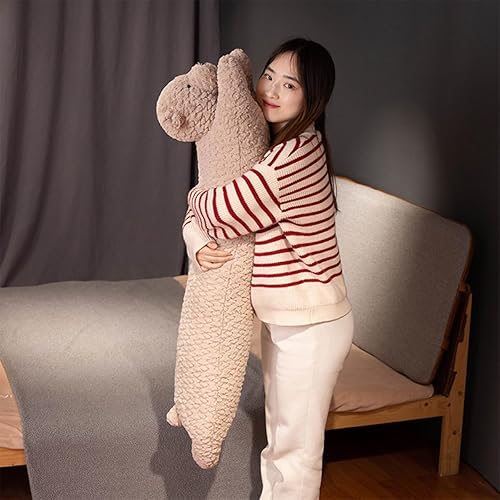Miniatura 3 de FEEZUSH Almohada de felpa de oso largo, juguete de peluche de oso  Almohada de oso para dormir de 35 pulgadas  Lindo oso marrón, peluches