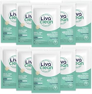 480 Count (10-Pack of 48) LivaClean Hydrocolloid Patches, Spot Stickers Bulk, Hydrocolloid Patches for Face, Spot Patches for Face, Overnight Spot Patch for Face and Skin