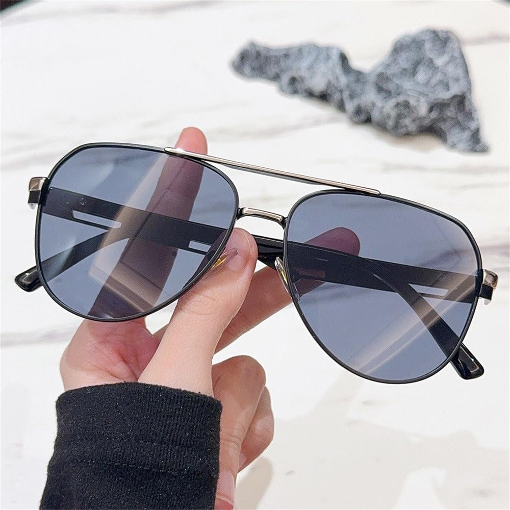 Stylowe metalowe okulary przeciwsłoneczne z polaryzacją, męskie, do podróży na świeżym powietrzu, fotografii ulicznej, jazdy samochodem, okulary przeciwsłoneczne z ochroną UV