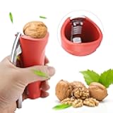 Walnut Clip Nut Crackers,Loaded Nutcracker Nut Cracker Peeling Walnut Cracker Heavy Duty Shell Cracker Seafood Cracker Walnut Opener Tool for Hazelnuts Pecans Pistachio
