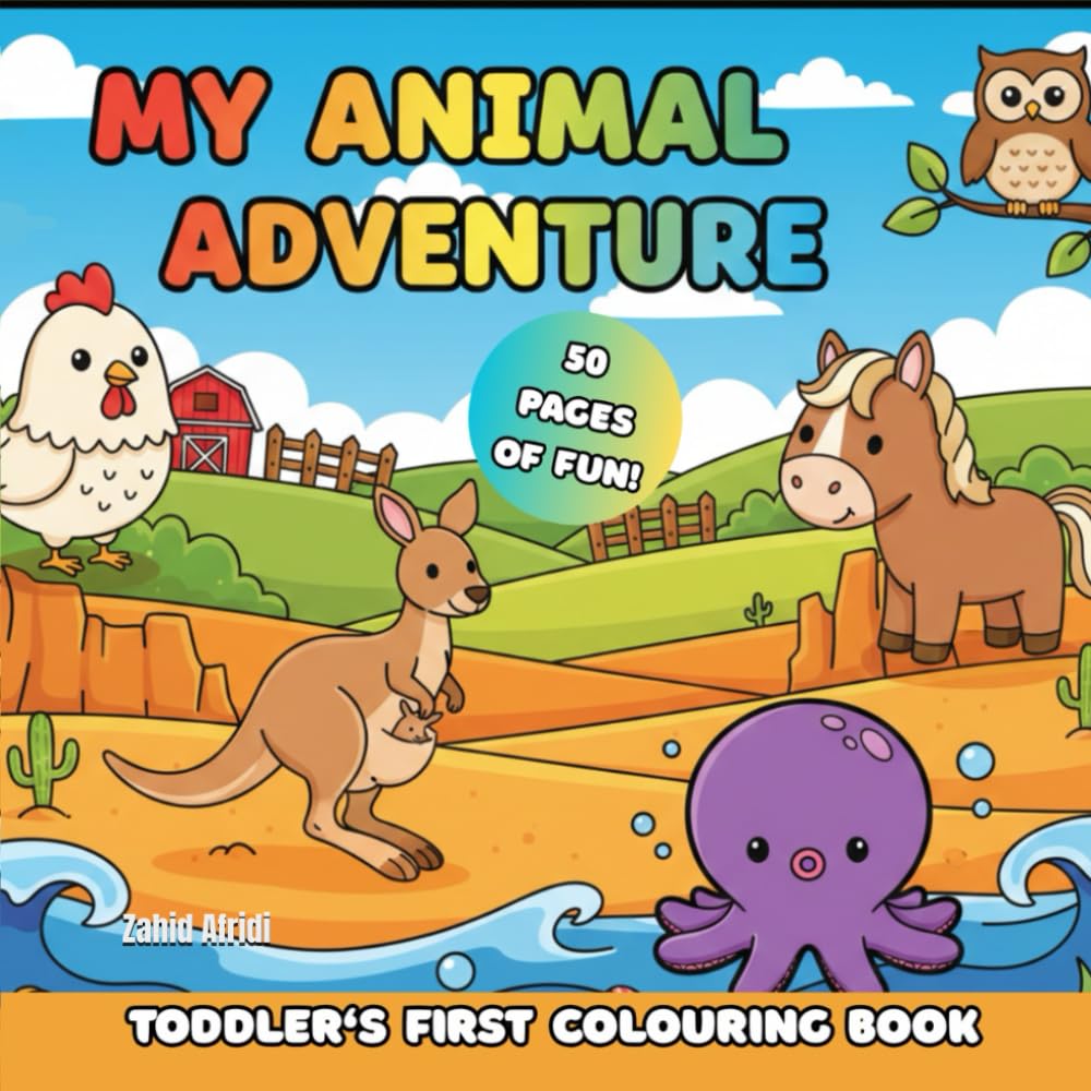 Toddler's First Colouring Book - My Animal Adventure