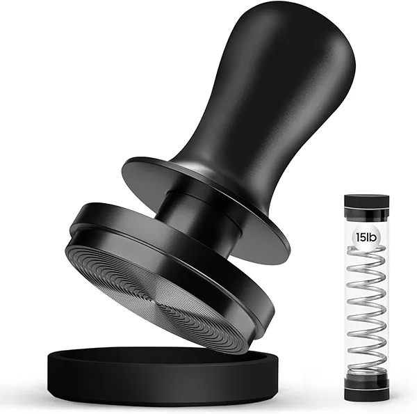 MHW-3BOMBER 53.3mm Espresso Coffee Tamper for Breville, 30lbs Constant Pressure Espresso Hand Tamper with Sound Feedback, Extra 15lbs Spring Loaded, Fit 54mm Portafilter, Astra Tamper, T7017