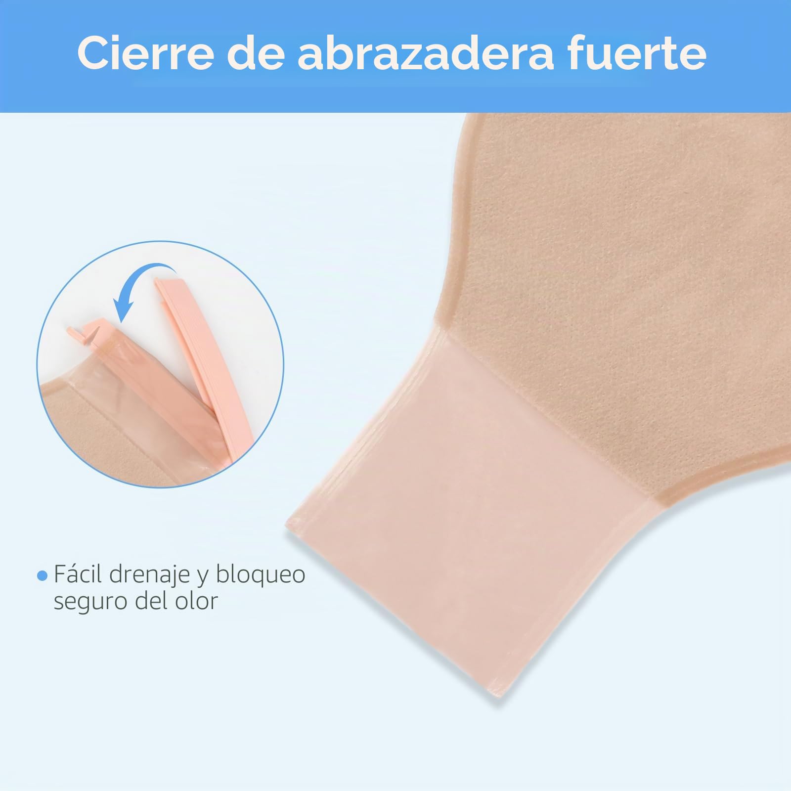22 piezas de suministros para ostomía bolsas de colostomía de 2 piezas, bolsa de ostomía drenable recortable de 70 mm para el cuidado de ileostomía (16 bolsas de ostomía + 6 barreras + 3 abrazaderas)