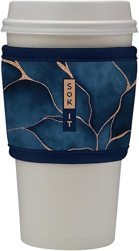 Miniatura 7 de Sok It Hot Sok Coffee & Tea - Funda de neopreno con aislamiento reutilizable (floral abstracto)