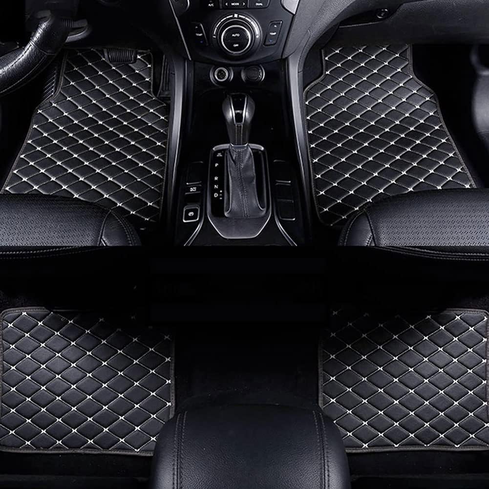 FSW Tappetini Auto Specifici Per VW UP! (2012-2023) E Seat Mii (2011-2021) - Set Da 4 Pezzi In Nero Con Battitacco Imbottito In PVC, Antiscivolo, Su Misura, Inclusi 2 Clip Di Fissaggio