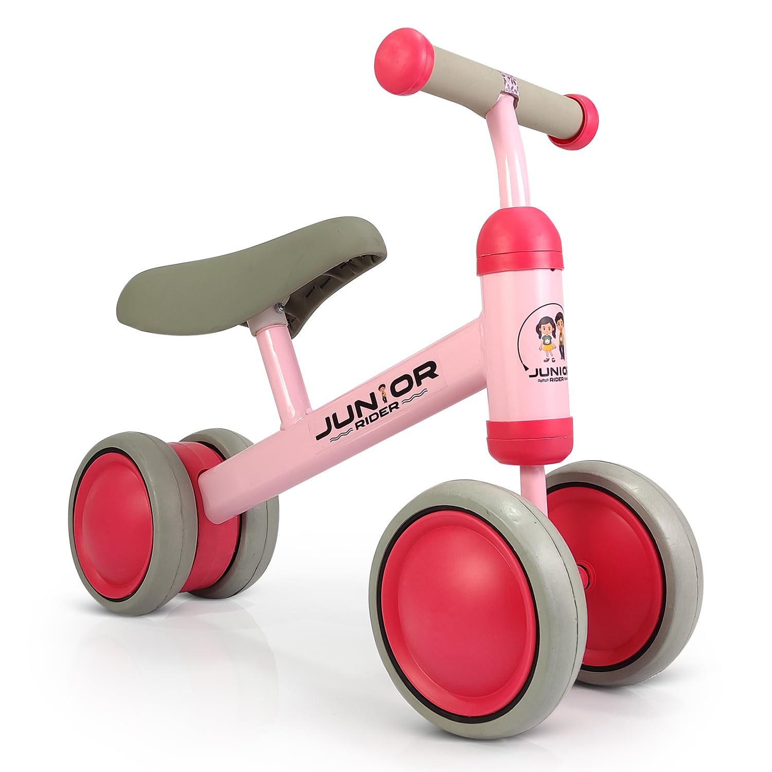 Kids Baby Balance Bike, Mini Ride-On Toy, Manual Push First Bicycle, Sturdy and Safe, for 12-36 Months Toddlers (Pink)-image-15