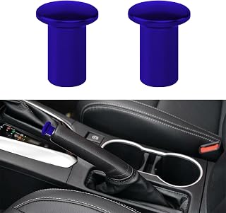 2PCS Turn Knob Drift Button, Aluminum E-Brake Handle Handbrake Emergency Cover, Universal Car Accessories Compatible with Subaru BRZ, Toyota GT86 and Scion FRS (Blue)