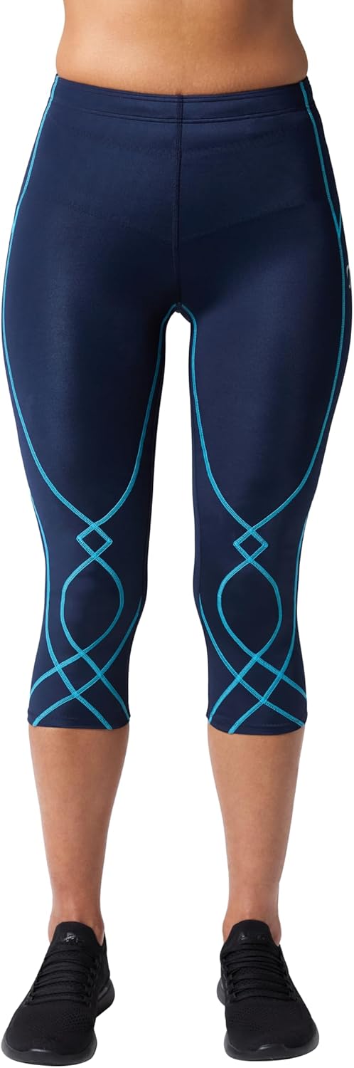 CW-X Women’s Stabilyx Joint Support 3/4 Capri Compression Tight, Leggings for Running and Recovery