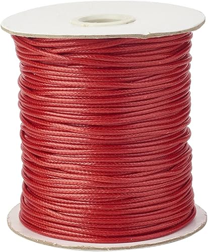 Vista 37 de Cheriswelry 90 yardas/rollo de 0.079 pulgadas, cordón encerado negro de poliéster coreano, joyería de cuentas, hilos para manualidades, cuerda