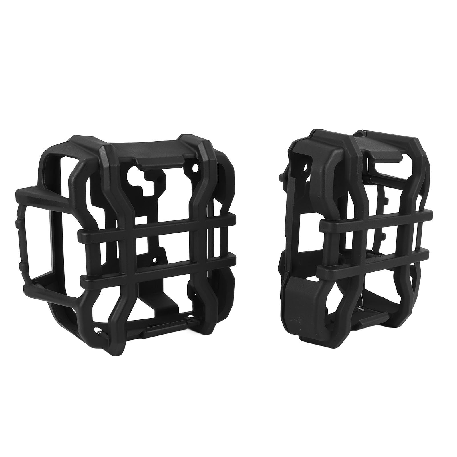 2 fundas protectoras para luz trasera, protectores exteriores de luz trasera negra de impacto, adornos decorativos para JL 2018-2023 con luces LED, hechas de material ABS altamente resistente al