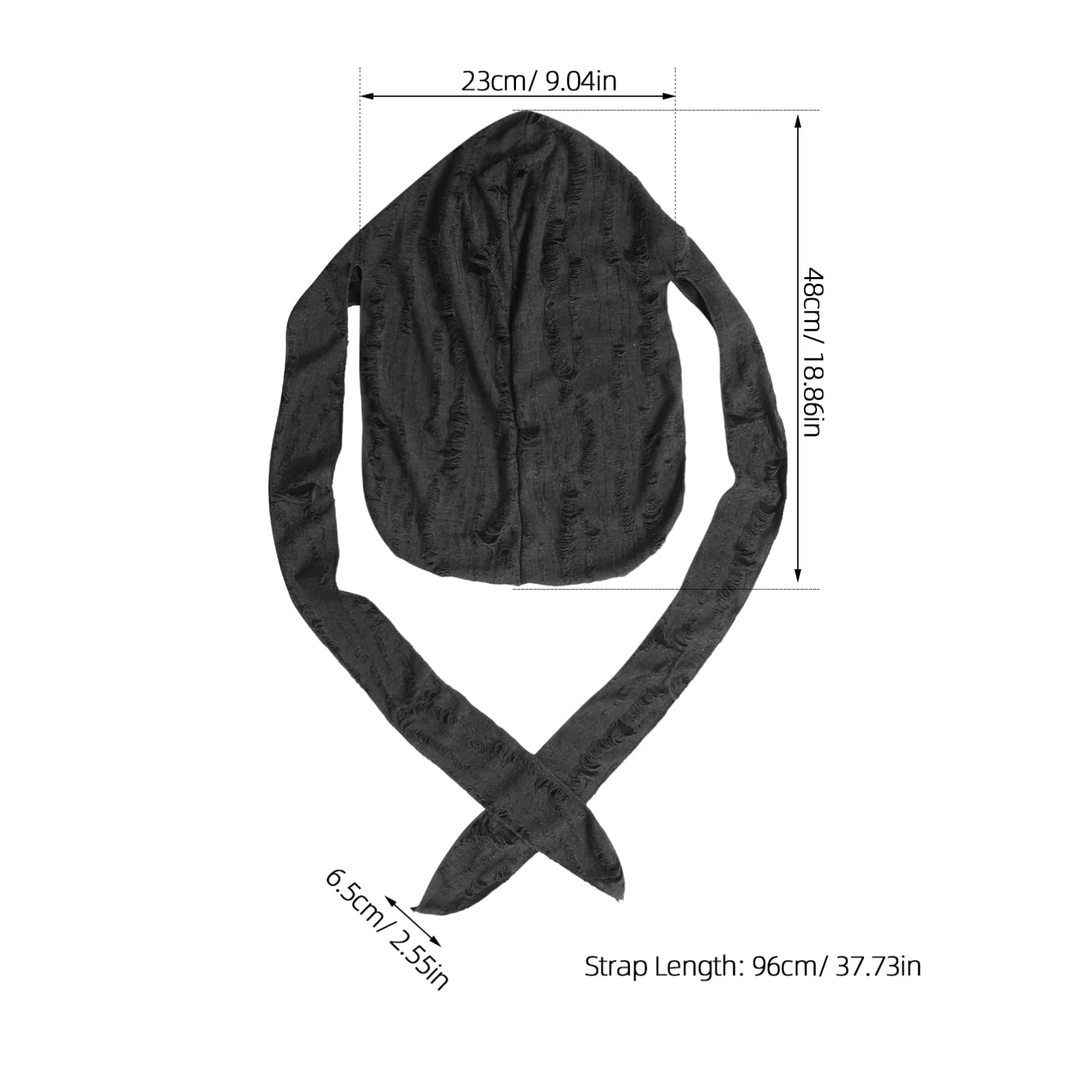 FOMIYES Men's Fashion Pirate Hat Hip Hop Headwear Long Tail Buccaneer Tricorn Hat for Sports Cycling Costumes