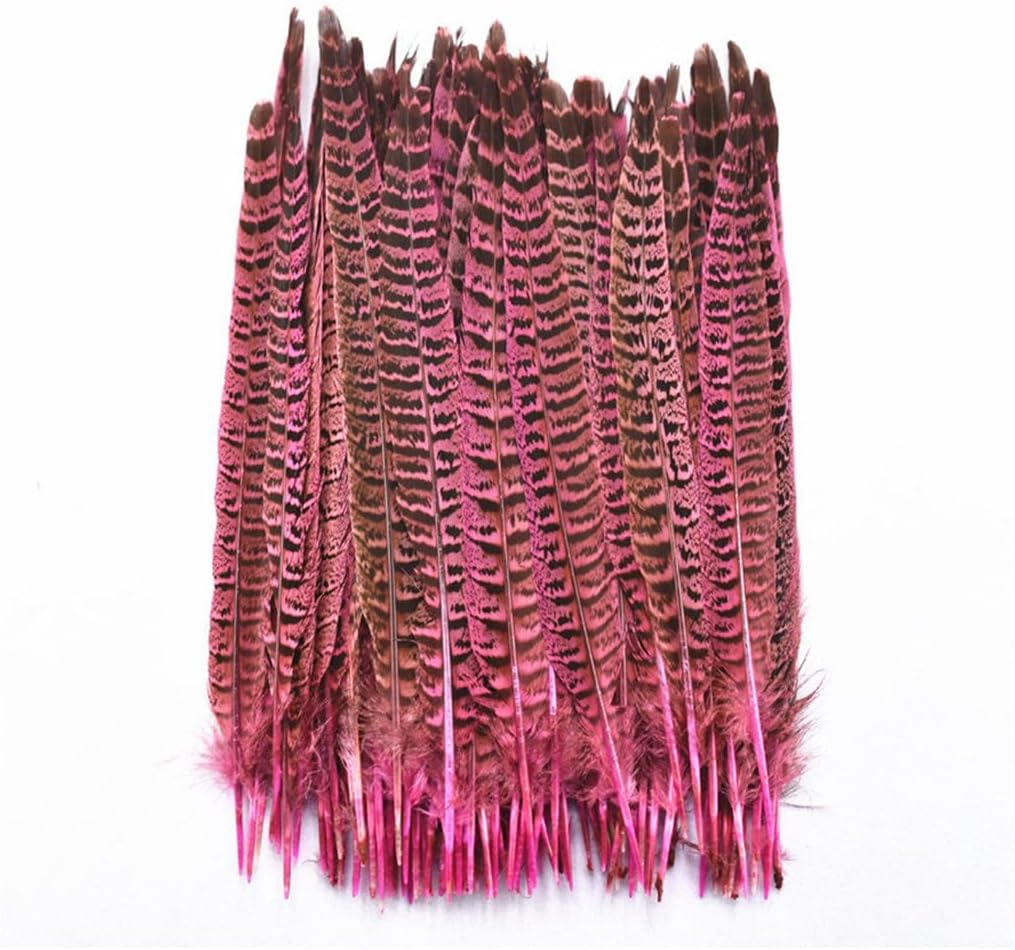 50 Pcs/Lot Female Pheasant Feathers Decoration Natural Ringneck Pheasant Feathers for Crafts Decoration Yellow