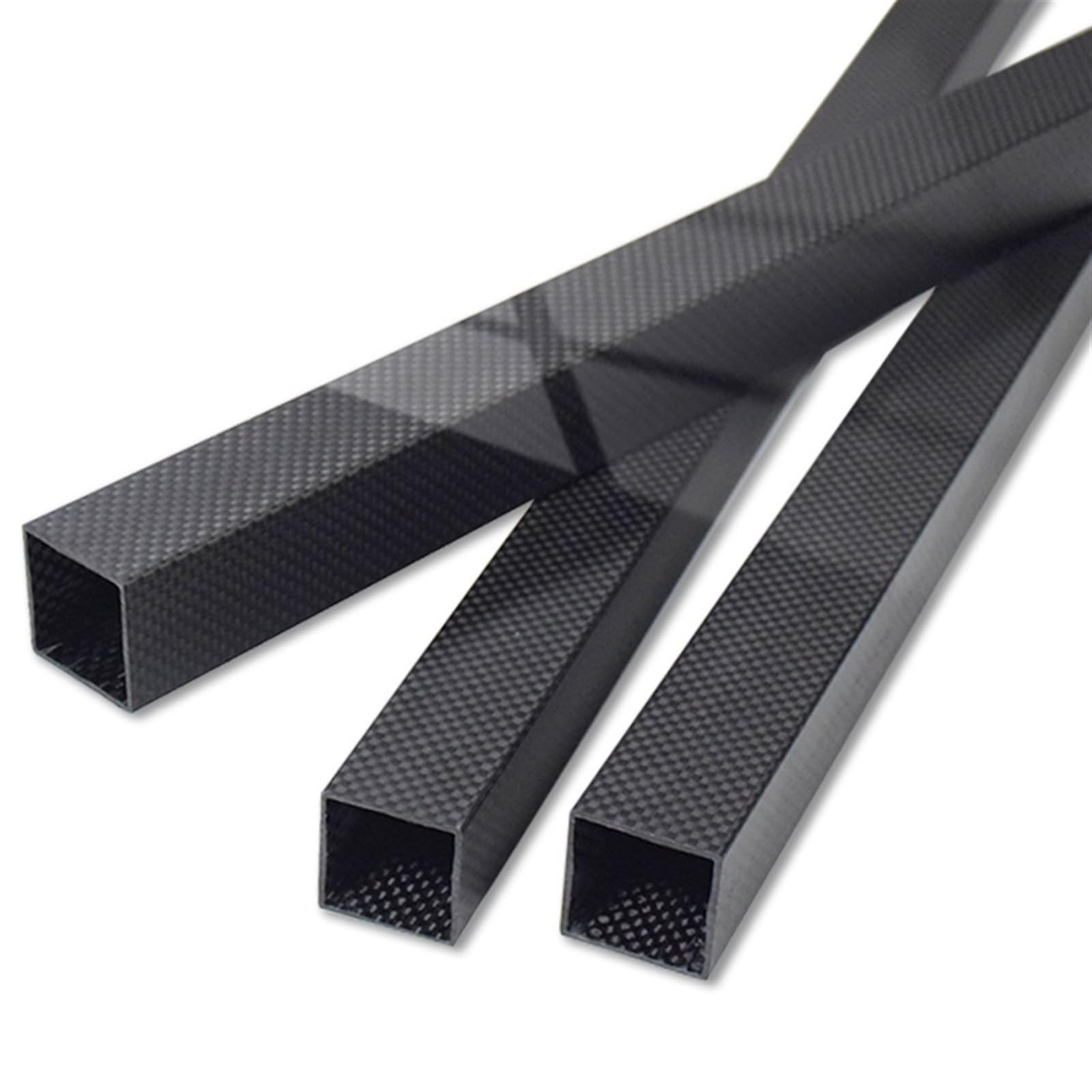 1Pcs 500MM 3K Full Carbon Fiber Square Tube High Strength Outer Diameter 25/26/28/30/32/34/35/36/40mm Plain Matte 3K Carbon Fiber Square(30x30x28mm)