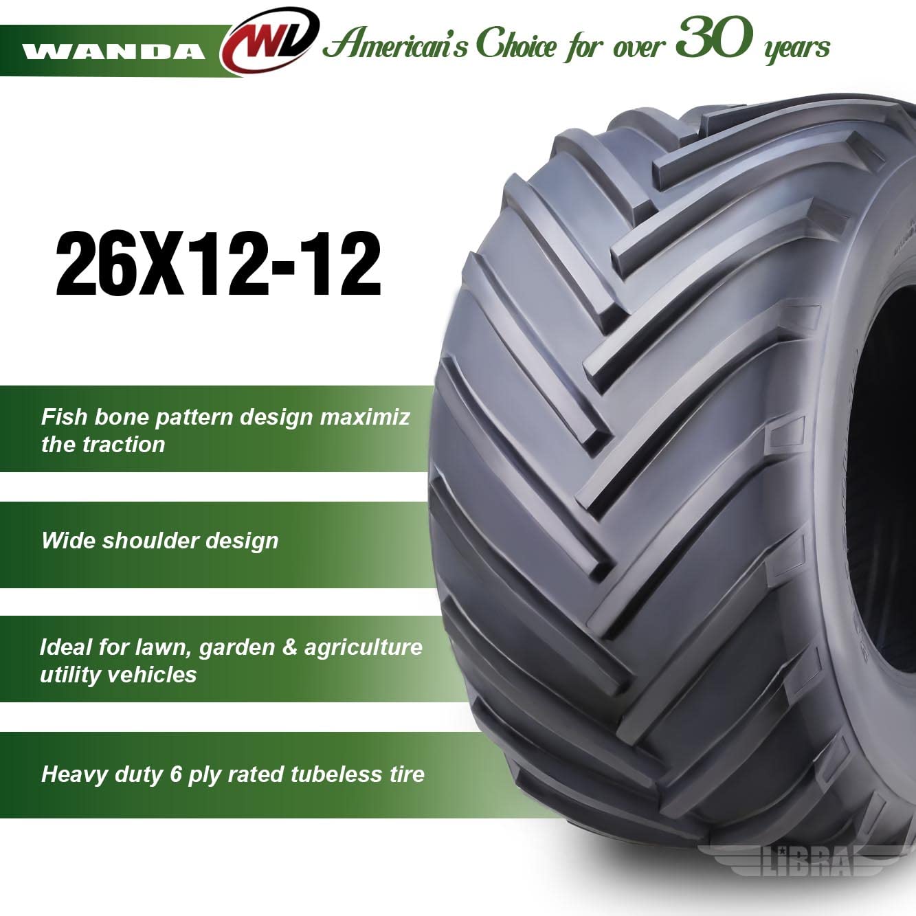 Amazon.com: WANDA 26X12-12 Lawn Mower Agriculture Farm Tractor