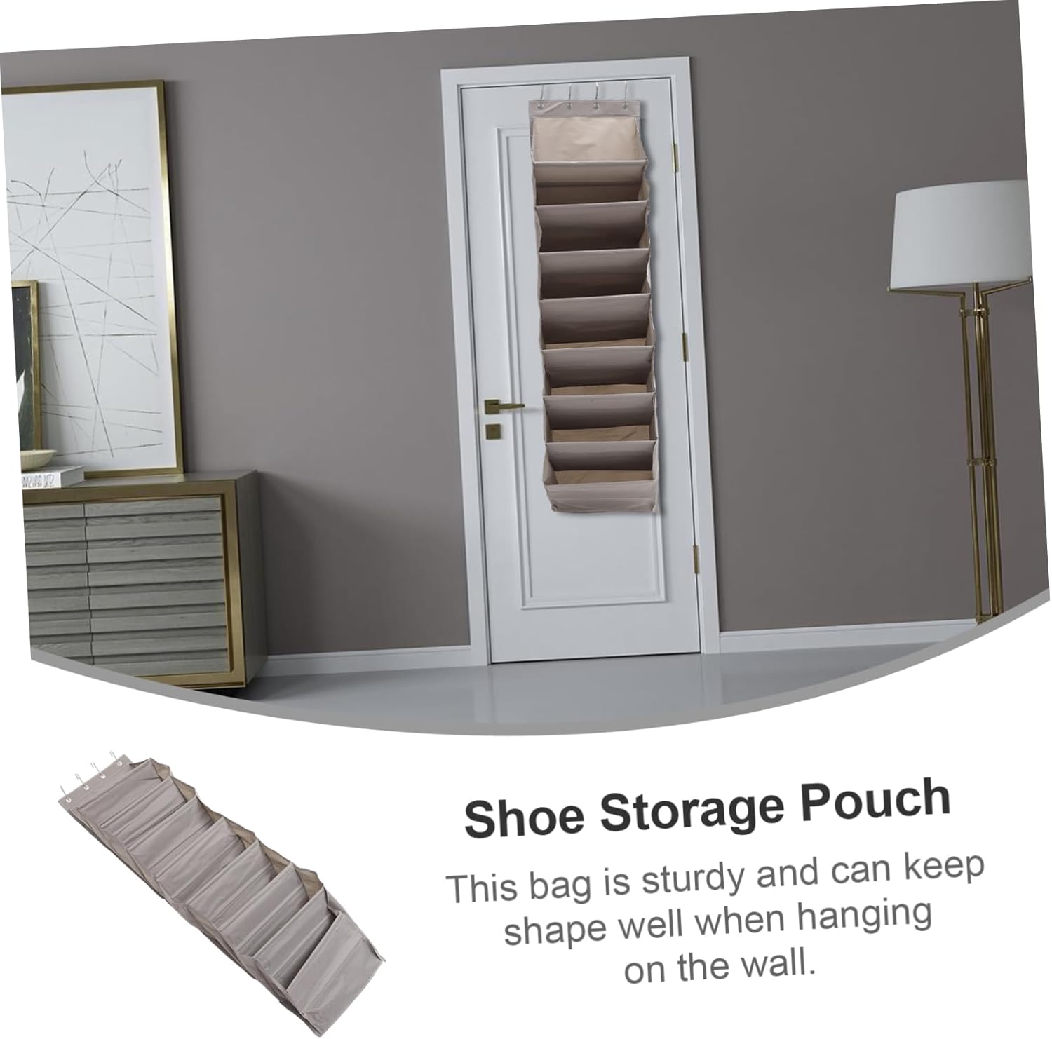 VICASKY Hanging Shoe Storage Organizer Bag Multi Functional Wall Pocket for Door Lightweight Stylish and Practical Design for Home Bathroom and Closet