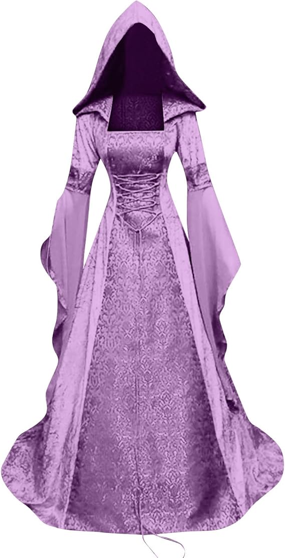 OIOLOYJM Renaissance Costume Women Medieval Sexy Plus Size Witch Vampire Gothic Halloween Costumes Woman 2025 Clothes Dresses