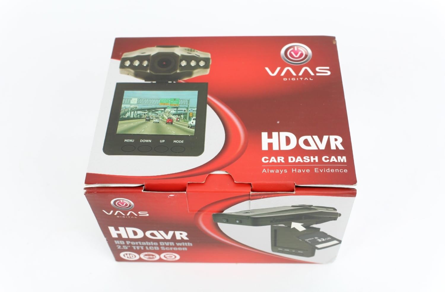 VAAS HD Portable DVR with 2.5 LCD Screen and Ext Camera In