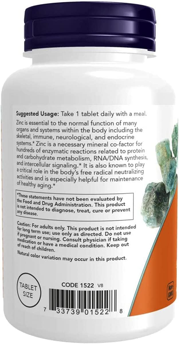 Now Foods zinc gluconate 50mg 250 tabs ( Multi-Pack)