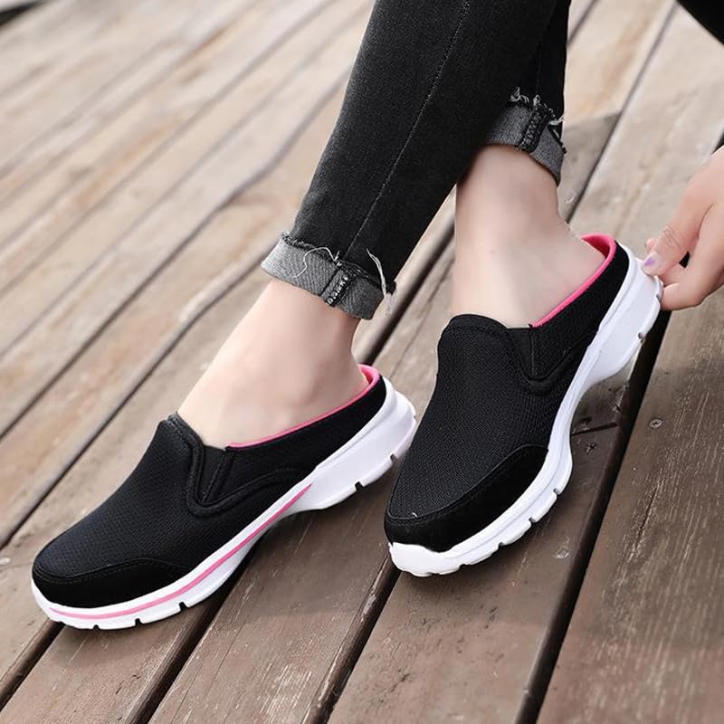 Slip On & Clogs for Womens Mens Light Open Back Shoes Comfort Walking Shoes Breathable Slippers Closed Toe Slides Walking Mules with Indoor Outdoor Anti-Skid Sole for Men and Women4