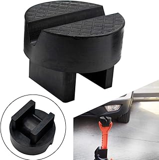 Floor Jack Pad Stand Adapter Universal Rubber Slotted Frame Rail Pinch welds Protector for Floor Jack 2 or 3 Tonne