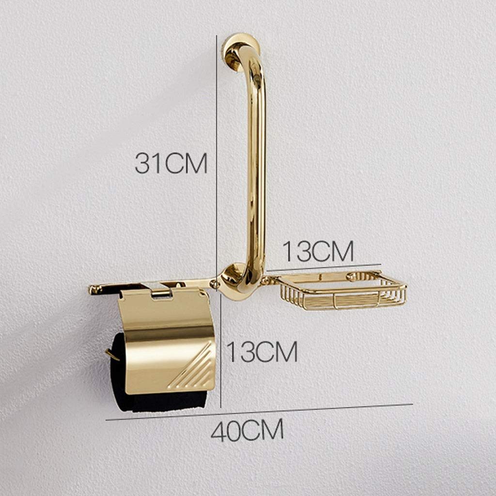 Maniglie di Sostegno, Barre di Sicurezza, corrimano, Barre per Vasca, corrimano Antiscivolo in Ottone per Bagno, corrimano per disabili per WC, corrimano di Sicurezza a Parete per