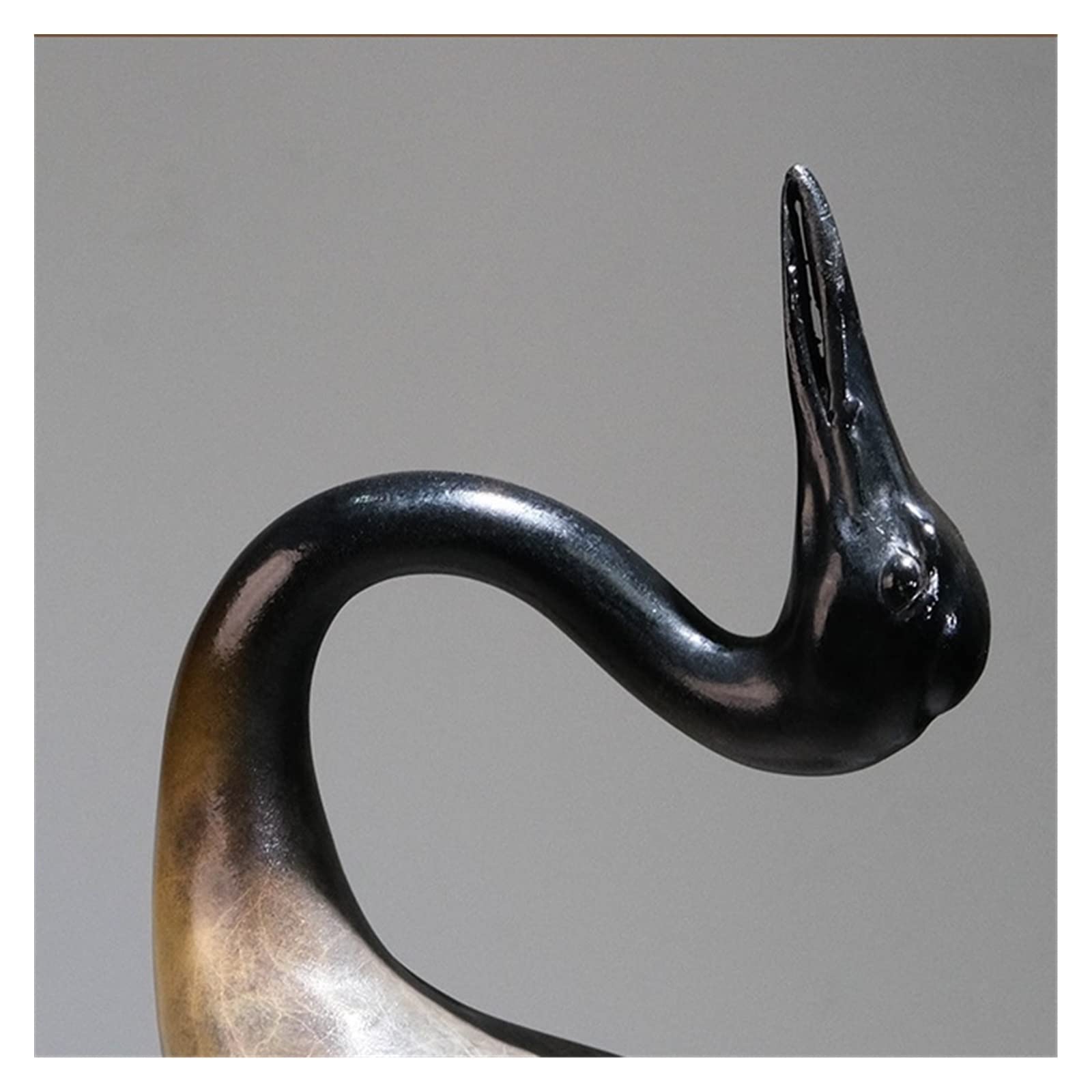 Dekoracje na biurko Mosiężny dźwig przedpokoju Ornament dekoracje domu chińskie rzemiosło Tabletop Home Art Sculpture Akcesoria do biurka domowego