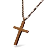 Stainless Steel Cross Adjustable Rolo Chain Pendant Necklace 16-28&apos;&apos; Inches