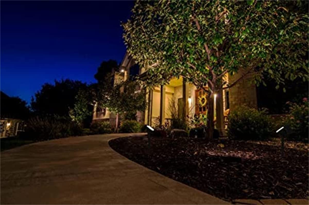 Focos solares, luz Solar LED IP65 Foco de Paisaje Impermeable al Aire Libre 2 en 1 Luces de Pared solares inalámbricas para jardín, Patio de Entrada