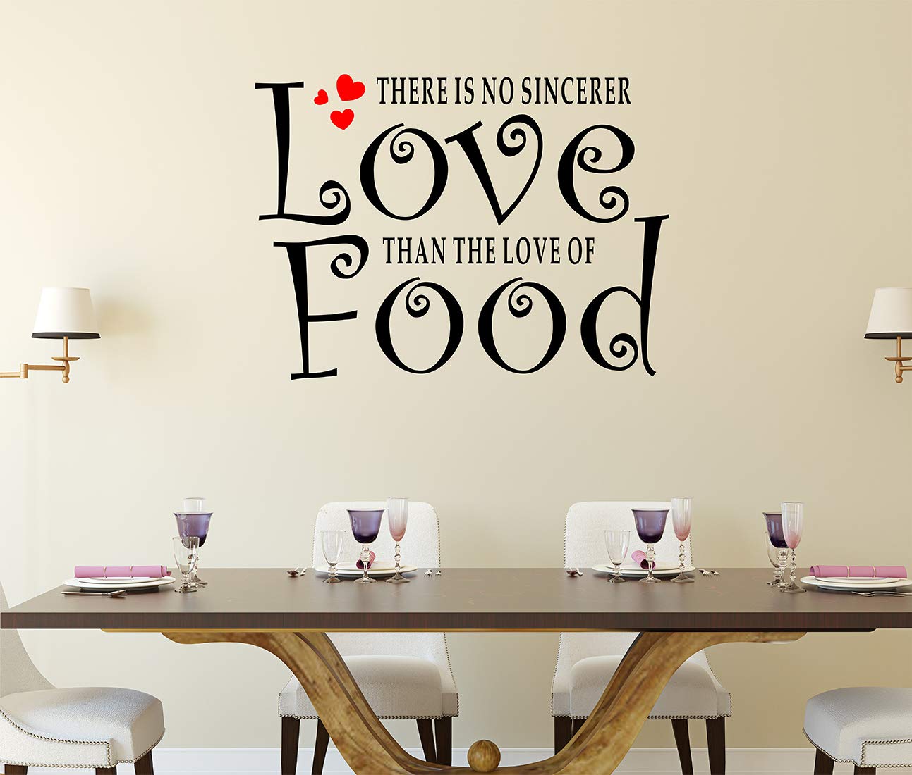 Wallstick Love Food wallstickers (Vinyl 70 cm x 70 cm) (57-3190) 1