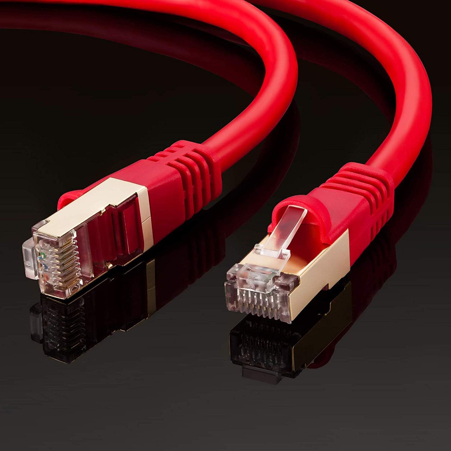 Cat 6 Ethernet Cable 15 ft, SNANSHI CAT 6 Shielded RJ45 FTP Ethernet Cable LAN Rj45 High Speed Internet Network Cable Cord Patch Cable for Modem, Router, Playstation, Xbox -Red
