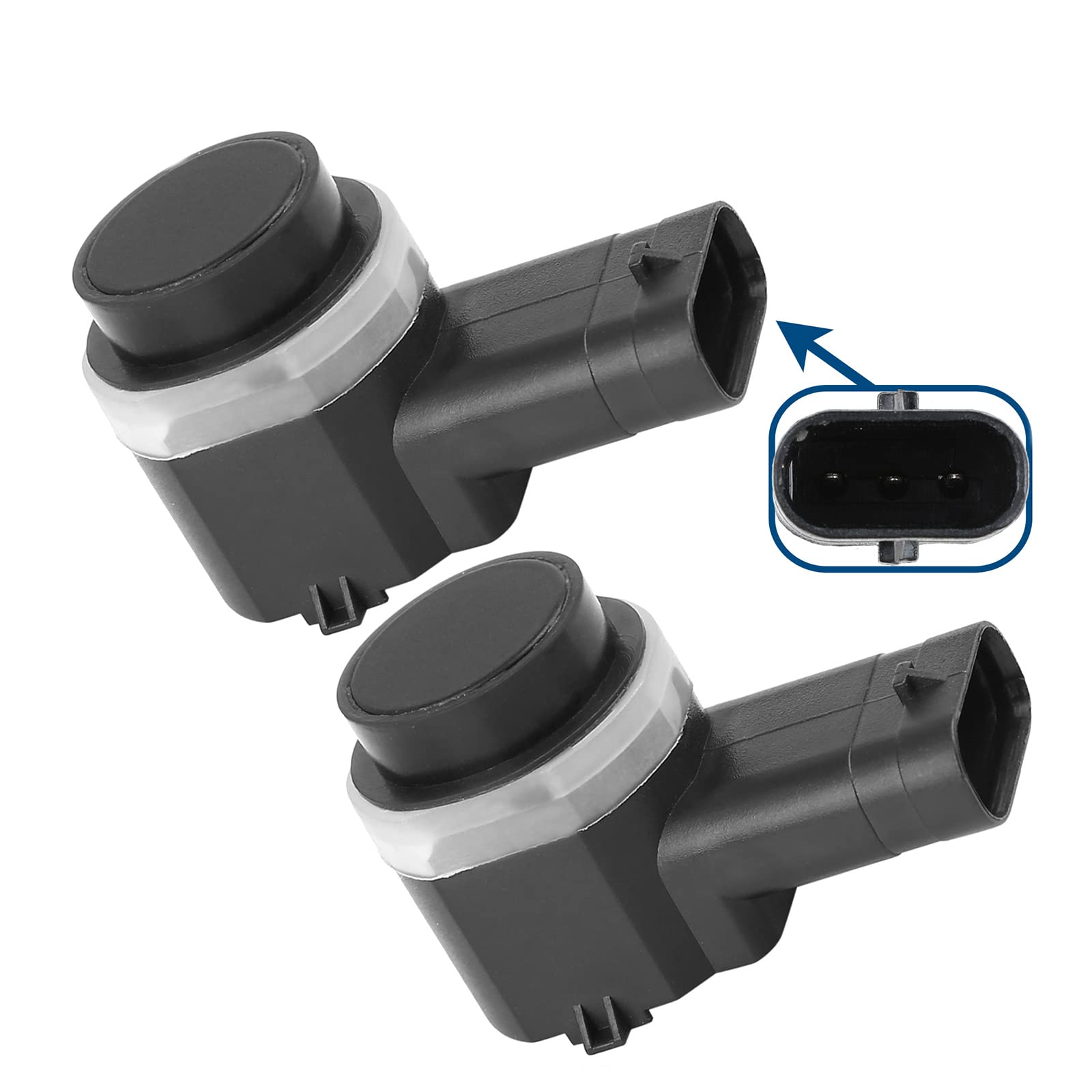 Lot de 2 Capteurs Radar de Recul Aide Stationnement Avant ou Arrière compatible Q7 TT X3 S80 II X60 I SUV XC70 II
