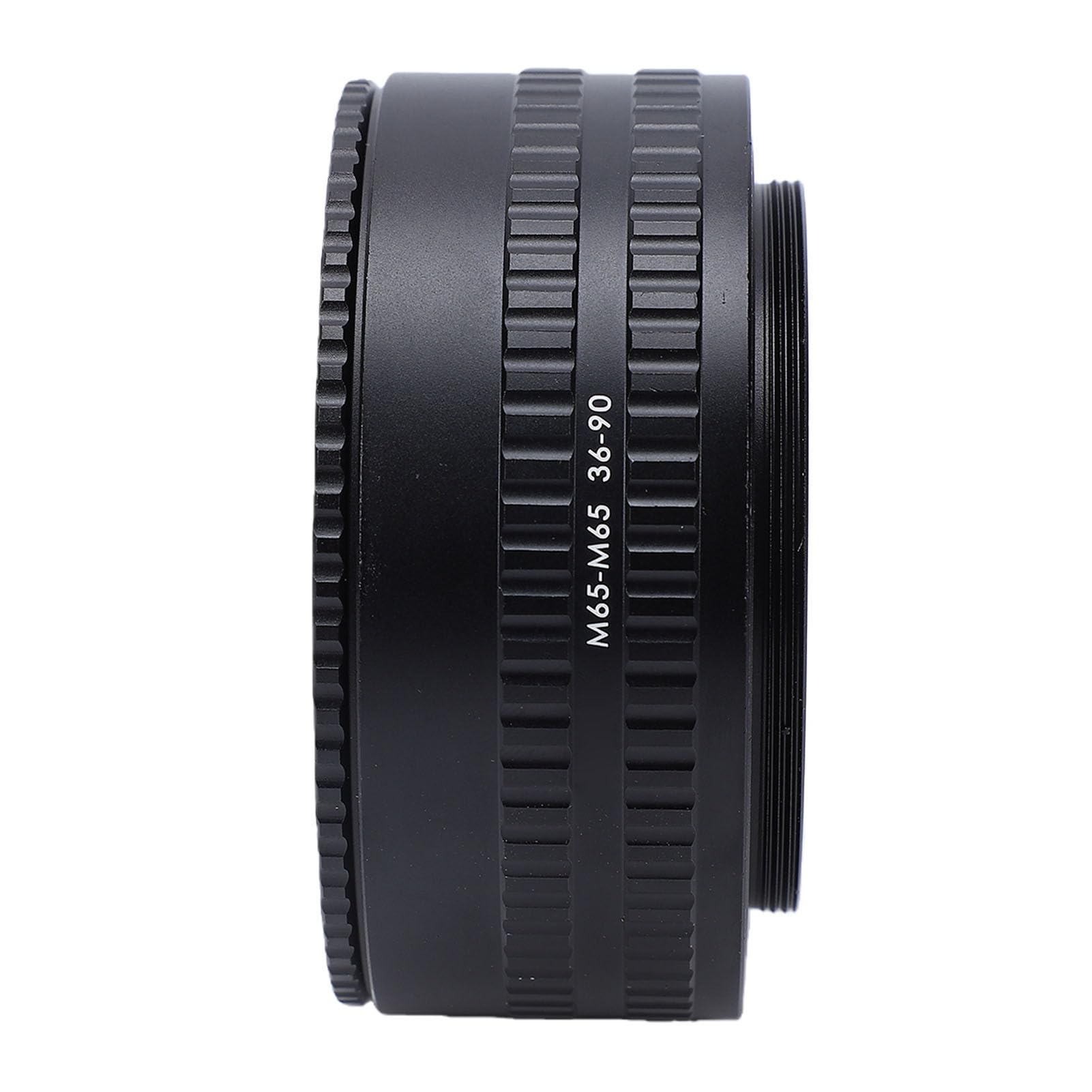 Annadue Adapter Helikoidowy z regulacją Ostrości od M65 do M65, Tubus Makro 36–90 Mm, Adapter do Mocowania Obiektywu ze Stopu Aluminium Rury Przedłużającej Aparatu