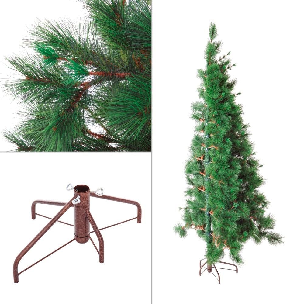 LOLAhome Medio árbol de Navidad de Pared Artificial Plegable de 210 cm