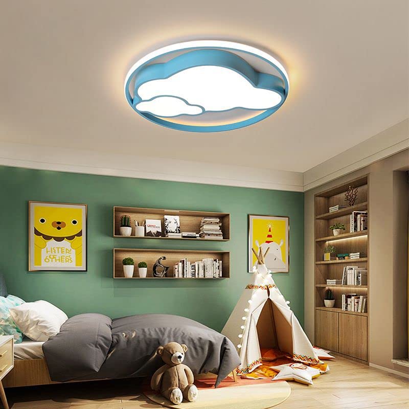 Lampa sufitowa Pokój dziecięcy Lampa sufitowa Kreatywna Chmura Sypialnia Dziecięca Lampa LED Przedszkole Sypialnia Kreskówka Lampa Plafony (Kolor: Roze, Rozmiar: 40 cm)