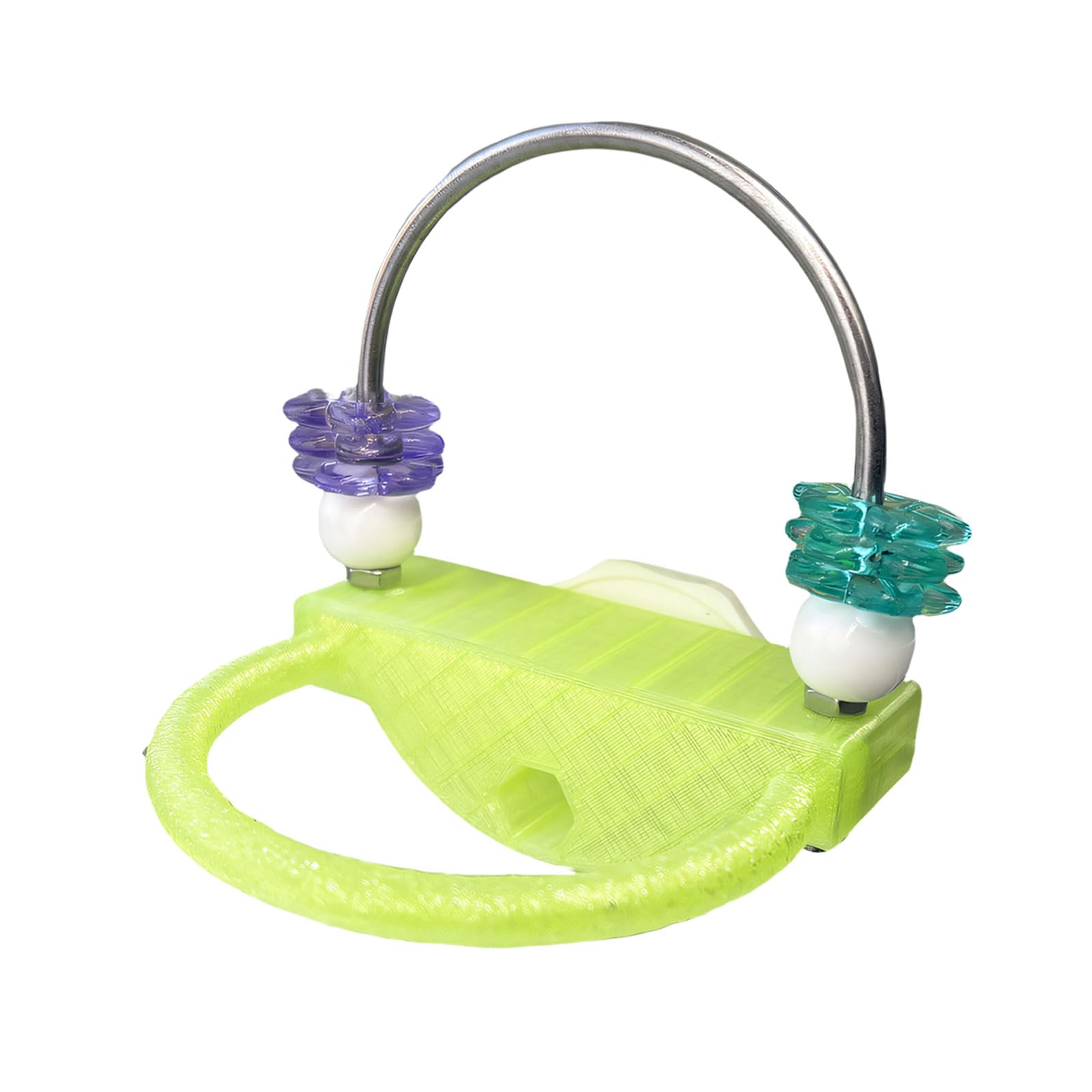 LUCKGONI Parrots Perch Stand Chew Toy With Flower Shape For Small Bird Interactive Play And Cage Exercise Entertainment Activity