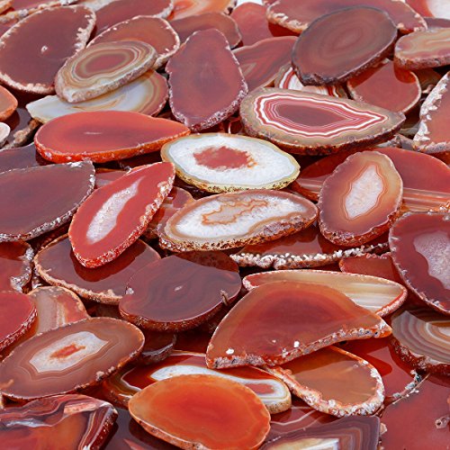 Mookaitedecor Polished Agate Light Table Slices,Geode Agate Slab Cards Pack Of 12 #TOP2