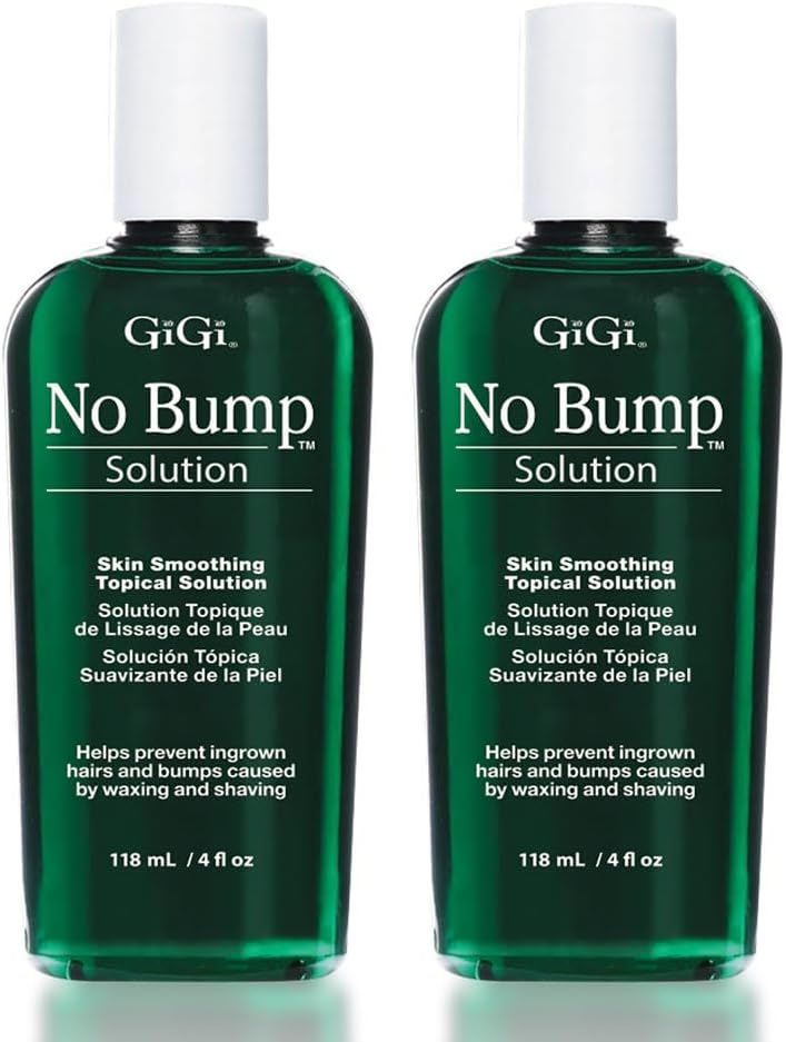 No Bump Skin Smoothing Topical Solution - 2 Pack, 4 fl oz Each - Effective Treatment for Ingrown Hair, Razor Bumps, and Irritation in Bikini Area and Other Shaved Areas for Women