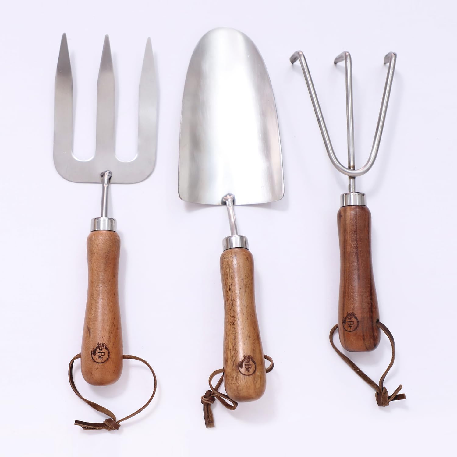 Yellow Brick Farm 3Pcs Gardening Tool Set (Trowel + Fork + Rake) with Wooden Handles and Stainless-Steel Head (B0CMTX8PWD) Amazon Price History, Amazon Price Tracker