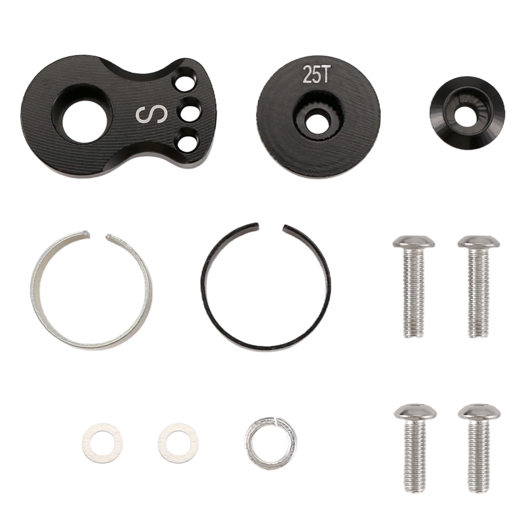 Metal 25T Adjustable Servo Saver Arm Horn for -4 Axial SCX10 1/10 RC Cars Helicopter Model Boat Upgrade Parts,S,A