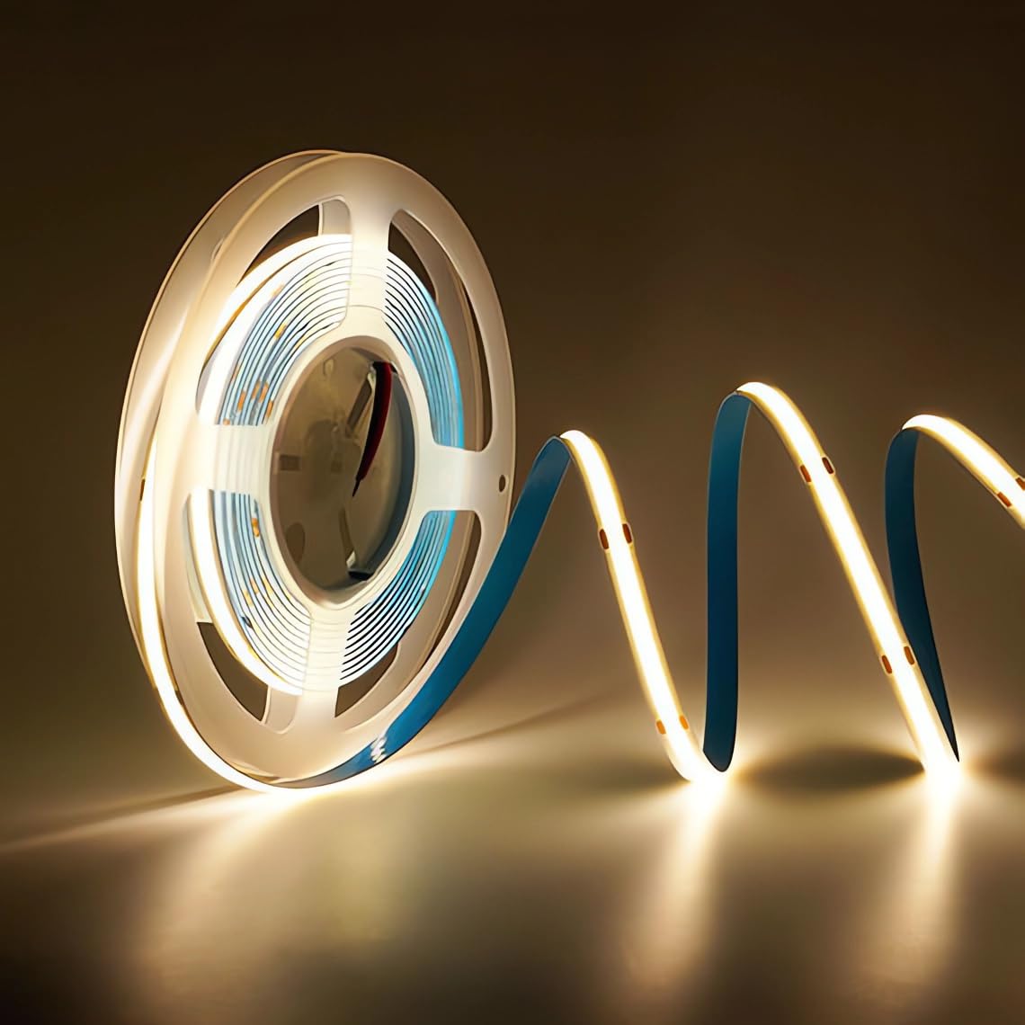 230V COB LED Strip, 8mm Narrow, IP20, Self-Adhesive, Cuttable，4500K：10M