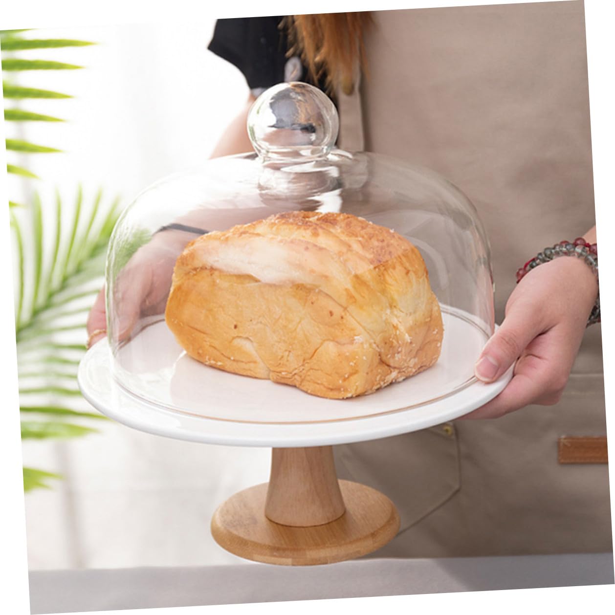 Alzata per Dolci con Coperchio in Vetro, Piccola, per Torte e Cupcake