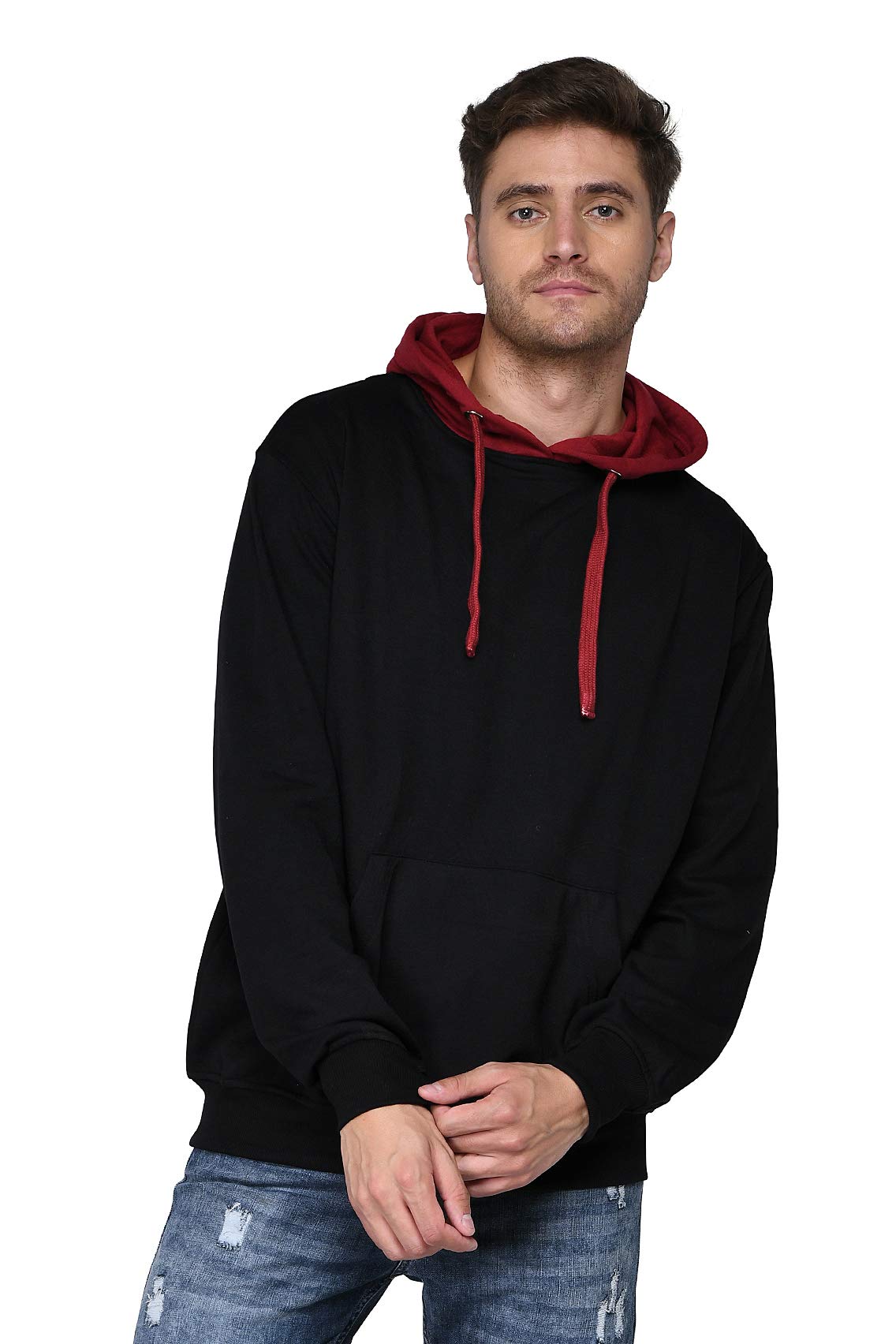 Buy SXV Solid COLOURBLOCKED Sweatshirt Hoodie for Men & Women