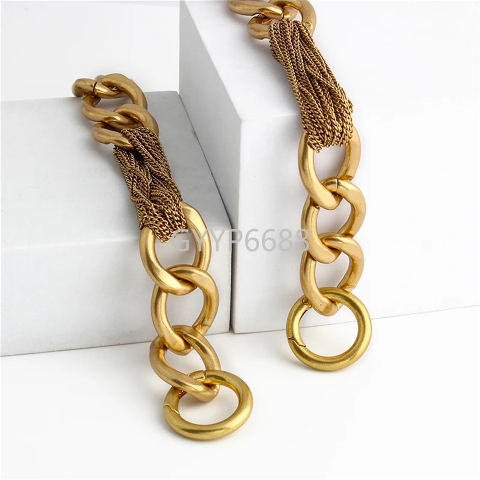 Cadena para Bolso 1 Uds. Correa de cadena Metal desmontable 24MM ancho oro satinado for bolso repuesto, cruzado, accesorios cintura