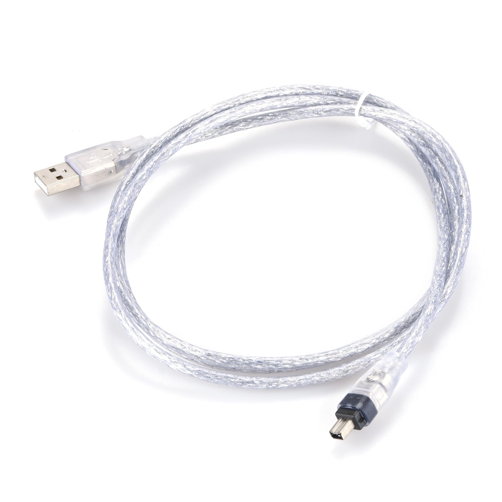 Replacement 1.5M Transfer Male Cable, USB Male to Firewire IEEE 1394 4Pin Male iLink Adapter Cord