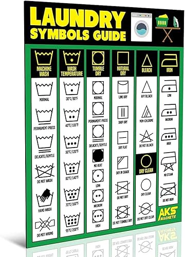 Miniatura 5 de Conversor de cocina y guía de símbolos de lavandería, paquete de combinación  Extra grande fácil de leer 11.0 x 8.3in hojas de trucos para el hogar