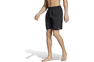 adidas Men's Standard Solid Classics Swim Trunks: Durable Comfort for Swimming Enthusiasts
