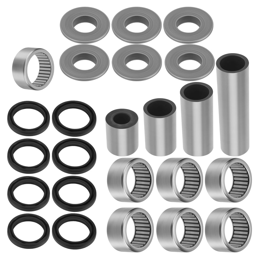 Kit de rodamientos y retenes del sistema de bieletas del basculante apto para Kawa-saki Arctic Cat ATV KFX400 DVX 400 2003-2008 92046-S018 3406-096