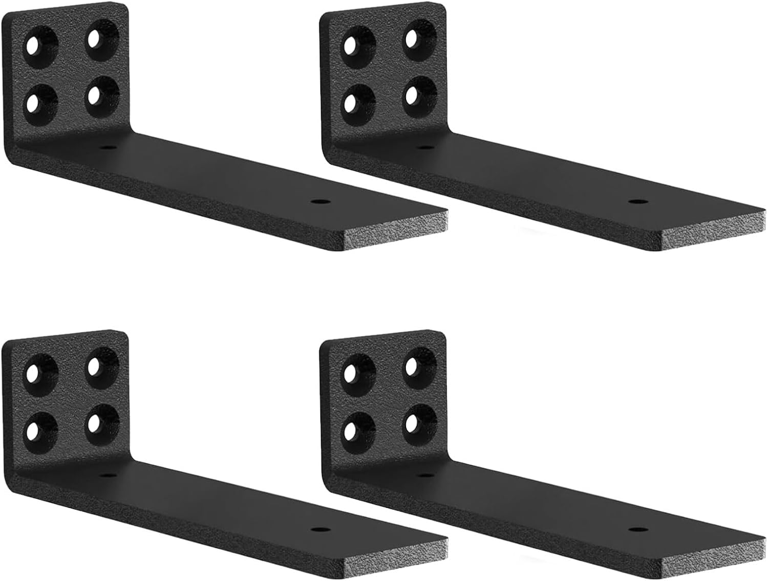 Staffe Per Mensole Galleggianti - 4 Pezzi Ferro 15cm - Supporto Invisibile Per Scaffali - Foto 11