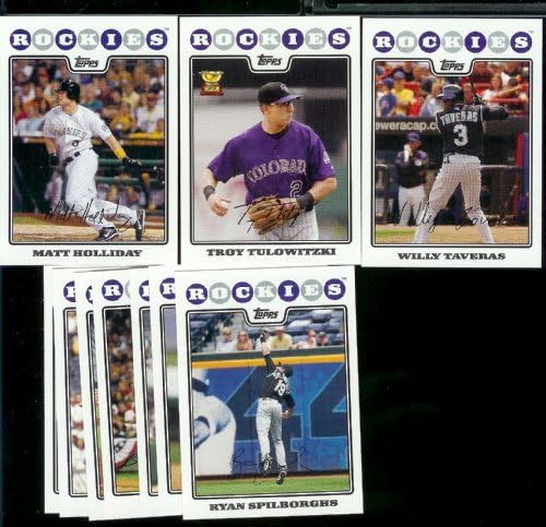Colorado Rockies Baseball Cards - 5 Years Of Topps Team Sets 2004,2005,2006,2007, 2008 - Includes ALL regular issue Topps Cards For 5 Years - Includes Stars, Rookie Cards & More